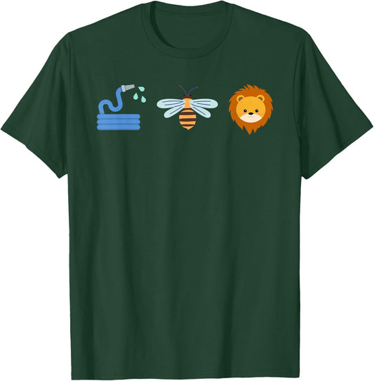 Hoes Bee Lion Shirt Funny Dad Husband Son Men T-Shirt - T-Shirt | Forest