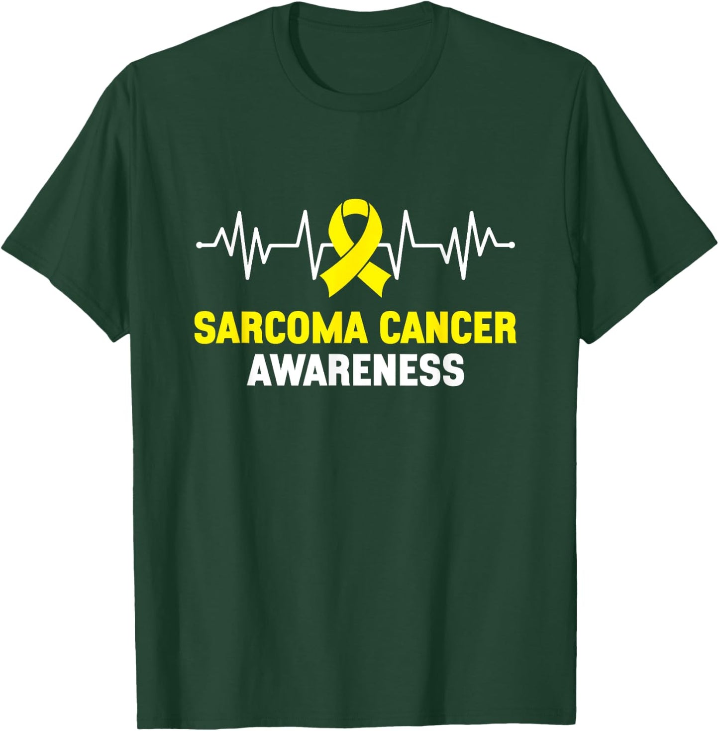 Sarcoma Cancer Warrior Sarcoma Cancer Awareness T-Shirt - T-Shirt | Forest