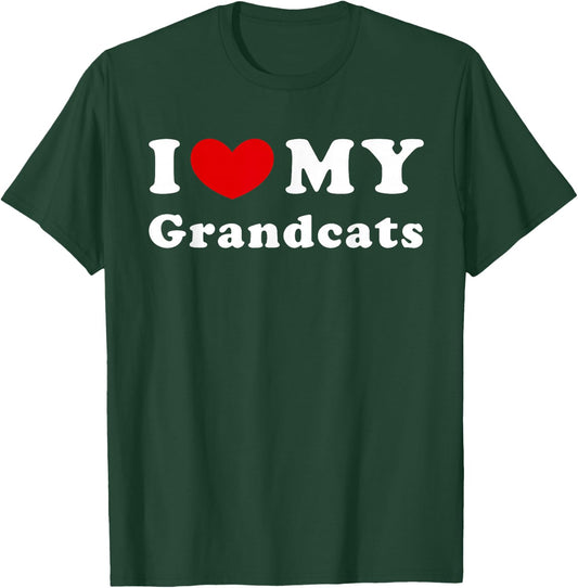 I Love My Grandcats T-Shirt - T-Shirt | Forest