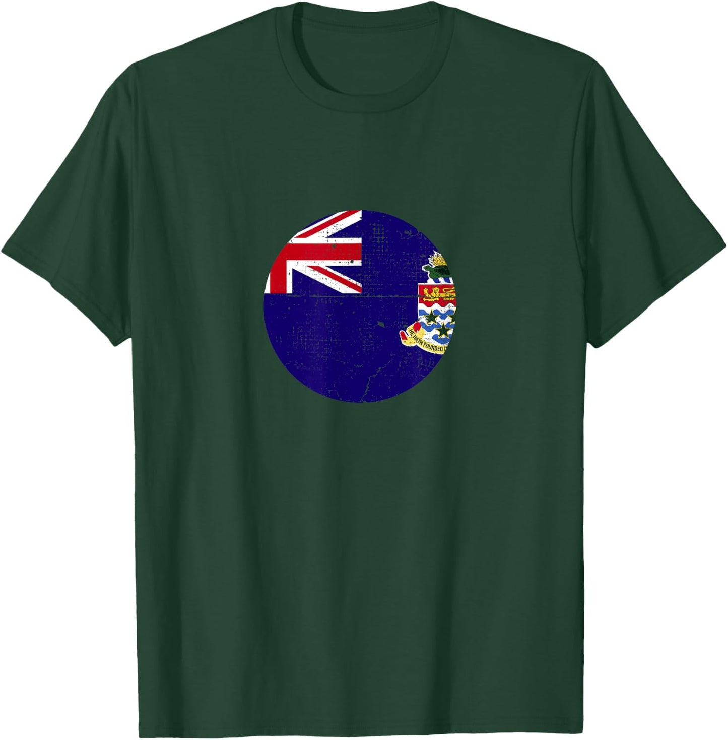 Cayman Islands Vintage Caymanian Flag T-Shirt - T-Shirt | Forest