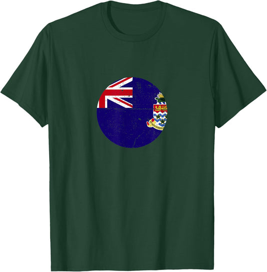 Cayman Islands Vintage Caymanian Flag T-Shirt - T-Shirt | Forest