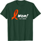 I Beat LEUKEMIA Shirt, I Won! Orange Ribbon For Survivors T-Shirt - T-Shirt | Forest