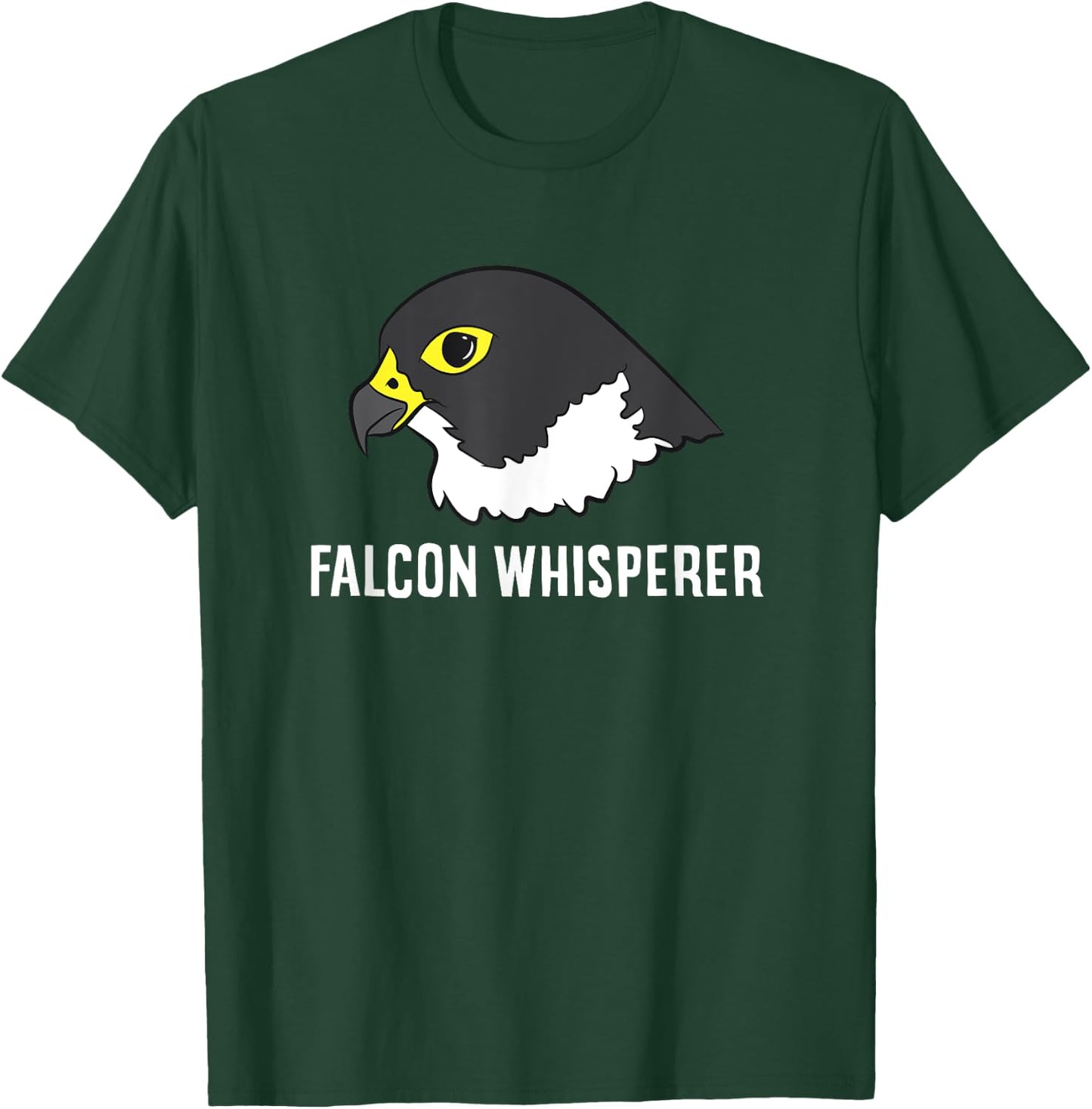 Falcon Whisperer Cute Falcon Bird Peregrine Falcon Bird T-Shirt - T-Shirt | Forest