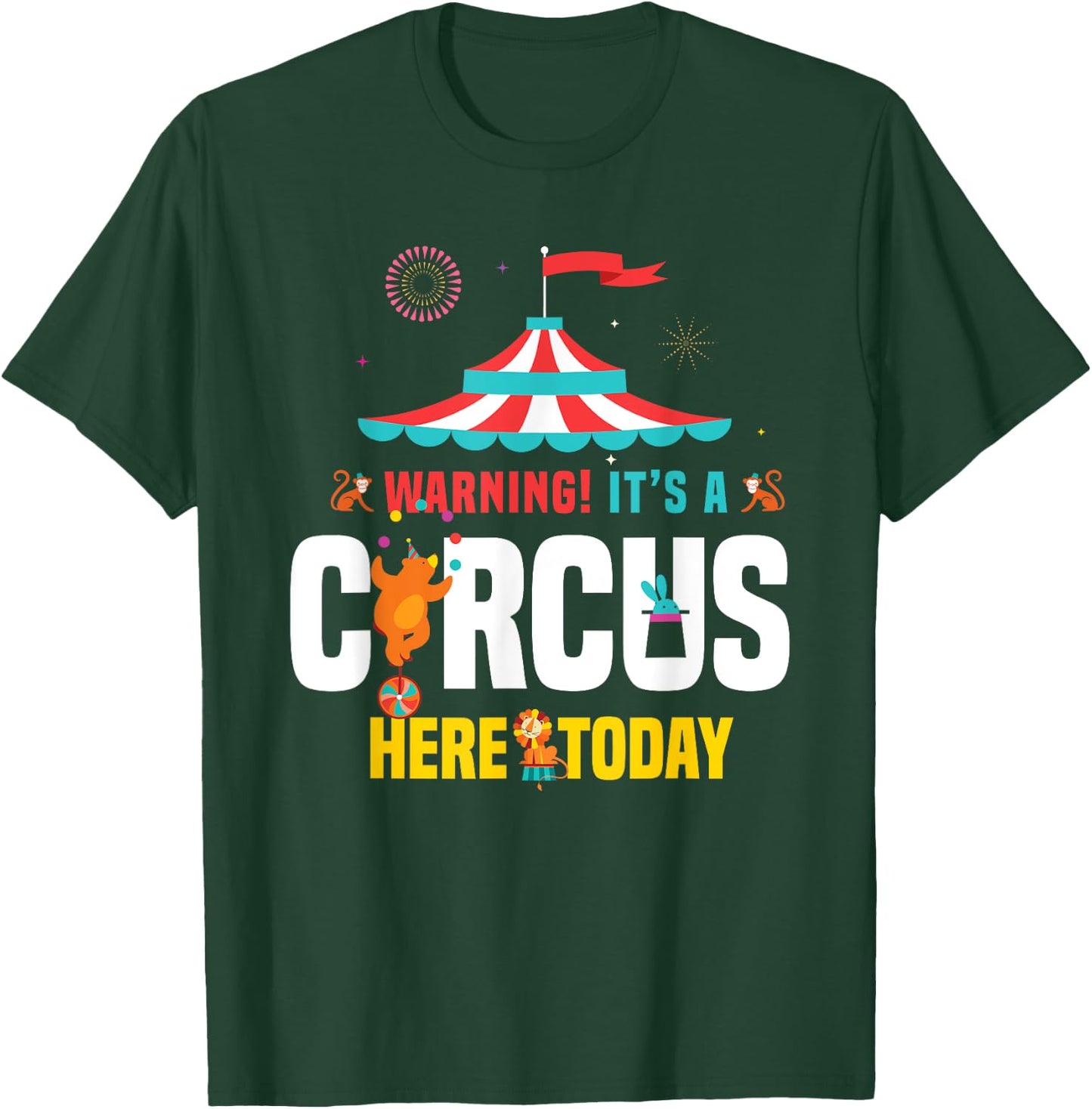Zirkus Karnevals Geschenk Women's Circus Carnival Birthday Party - Black, Small, Short Sleeve, Classic Fit, Cotton, Polyester T-Shirt - T-Shirt | Forest