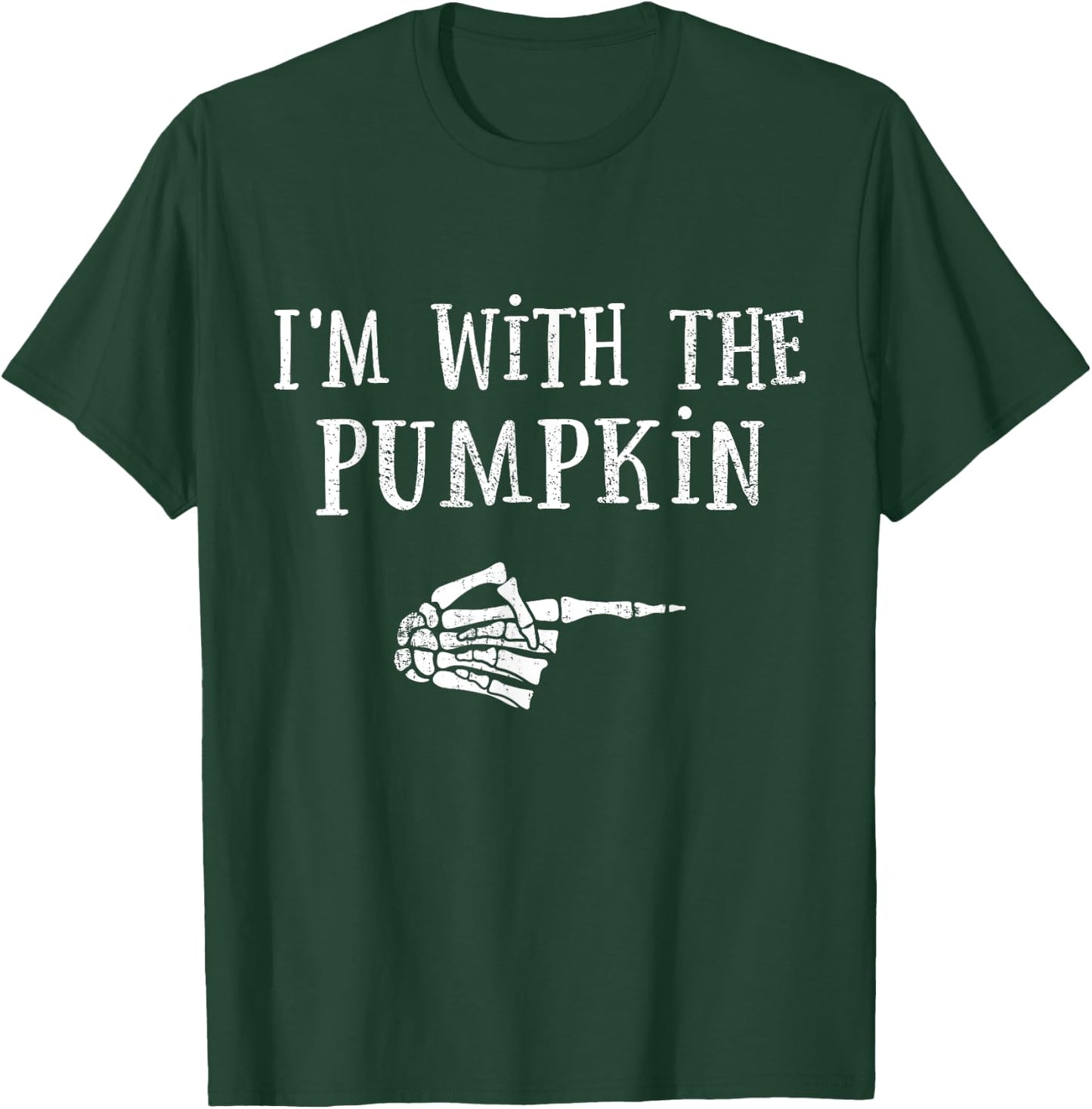 Im with pumpkin matching partner couple costume halloween T-Shirt - T-Shirt | Forest