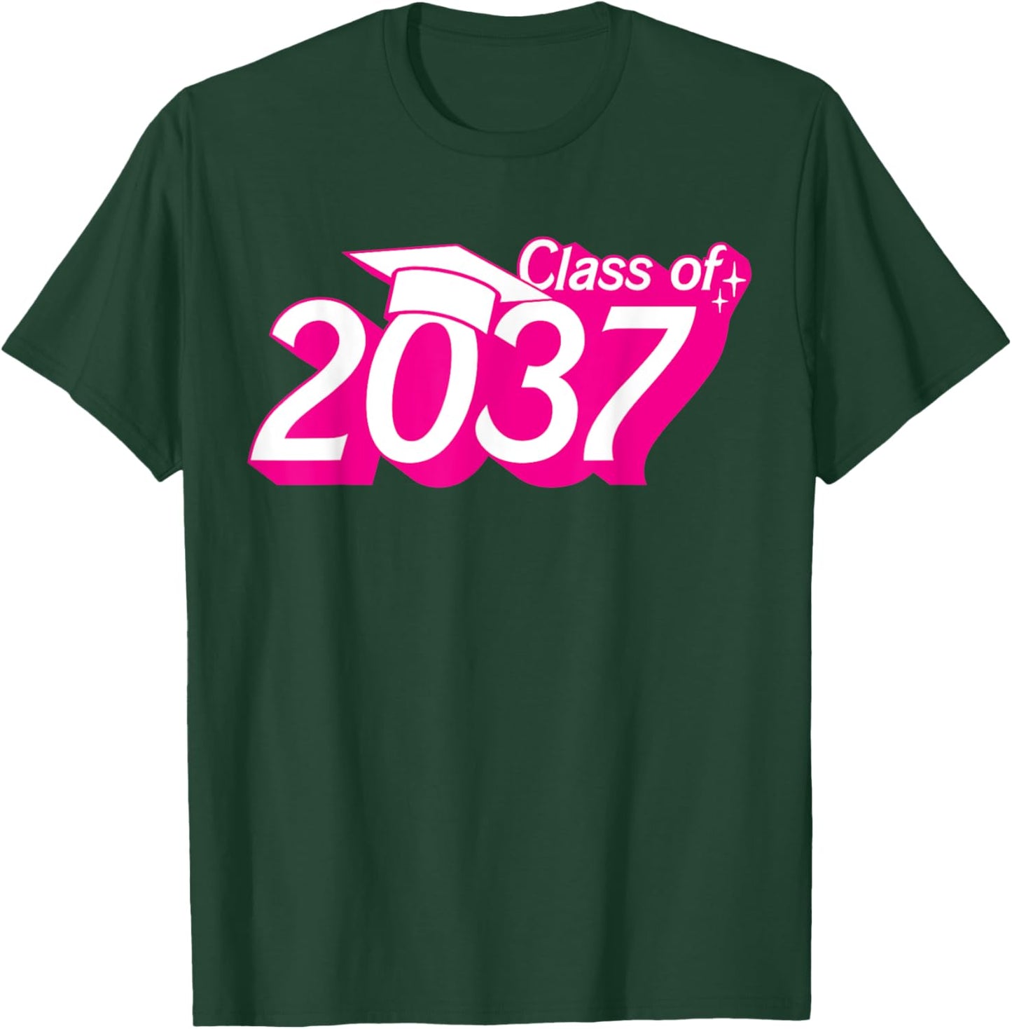 Class of 2037 First Day of School Graduation Pre-k to 12th T-Shirt - T-Shirt | Forest
