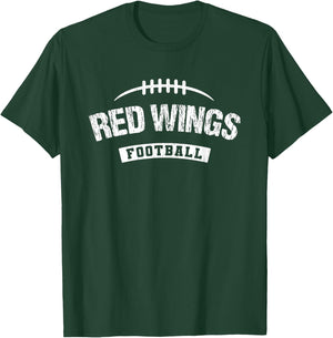 Red Wings Saint Johns Football Distressed HS T-Shirt - T-Shirt | Forest