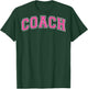 Coach Sports Trainer Vintage Pink White on the back T-Shirt - T-Shirt | Forest