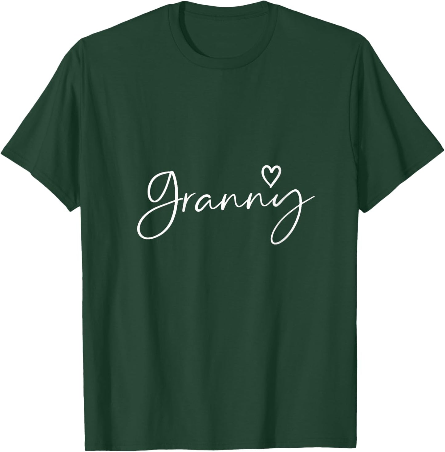 Granny Gifts Grandma Heart Mother's Day Granny V-Neck T-Shirt - T-Shirt | Forest