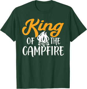 King Of The Campfire Camping T-Shirt - T-Shirt | Forest
