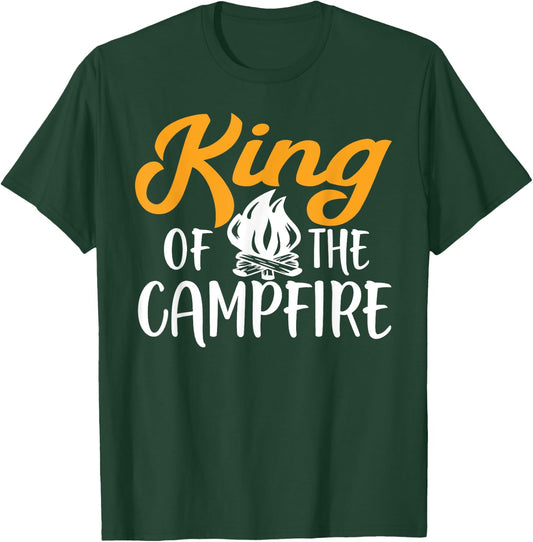King Of The Campfire Camping T-Shirt - T-Shirt | Forest