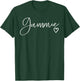 Gammie Gifts Grandma Heart Mother's Day Gammie T-Shirt - T-Shirt | Forest
