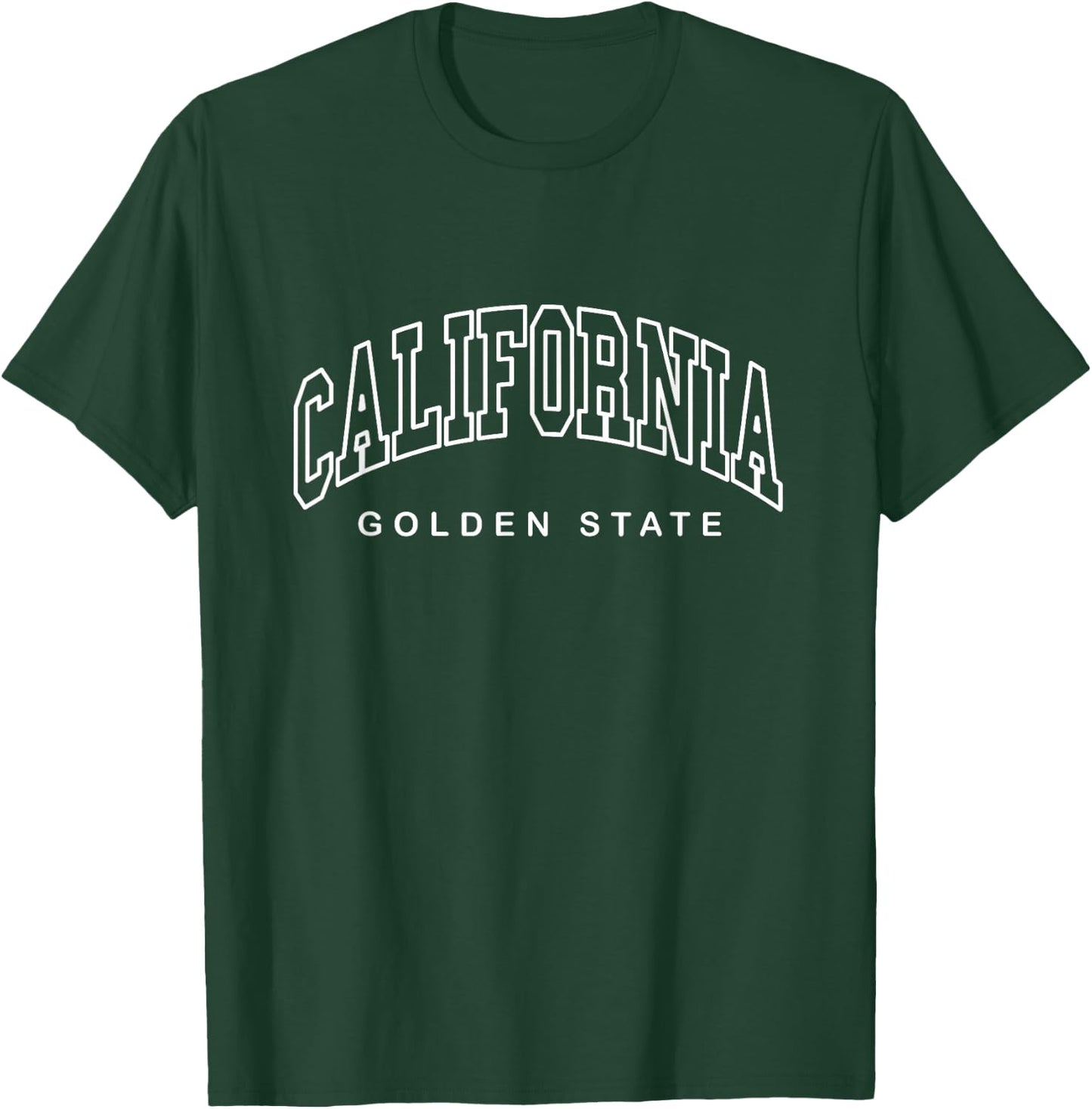 CALIFORNIA - Minimalistic Throwback Design - Classic T-Shirt - T-Shirt | Forest