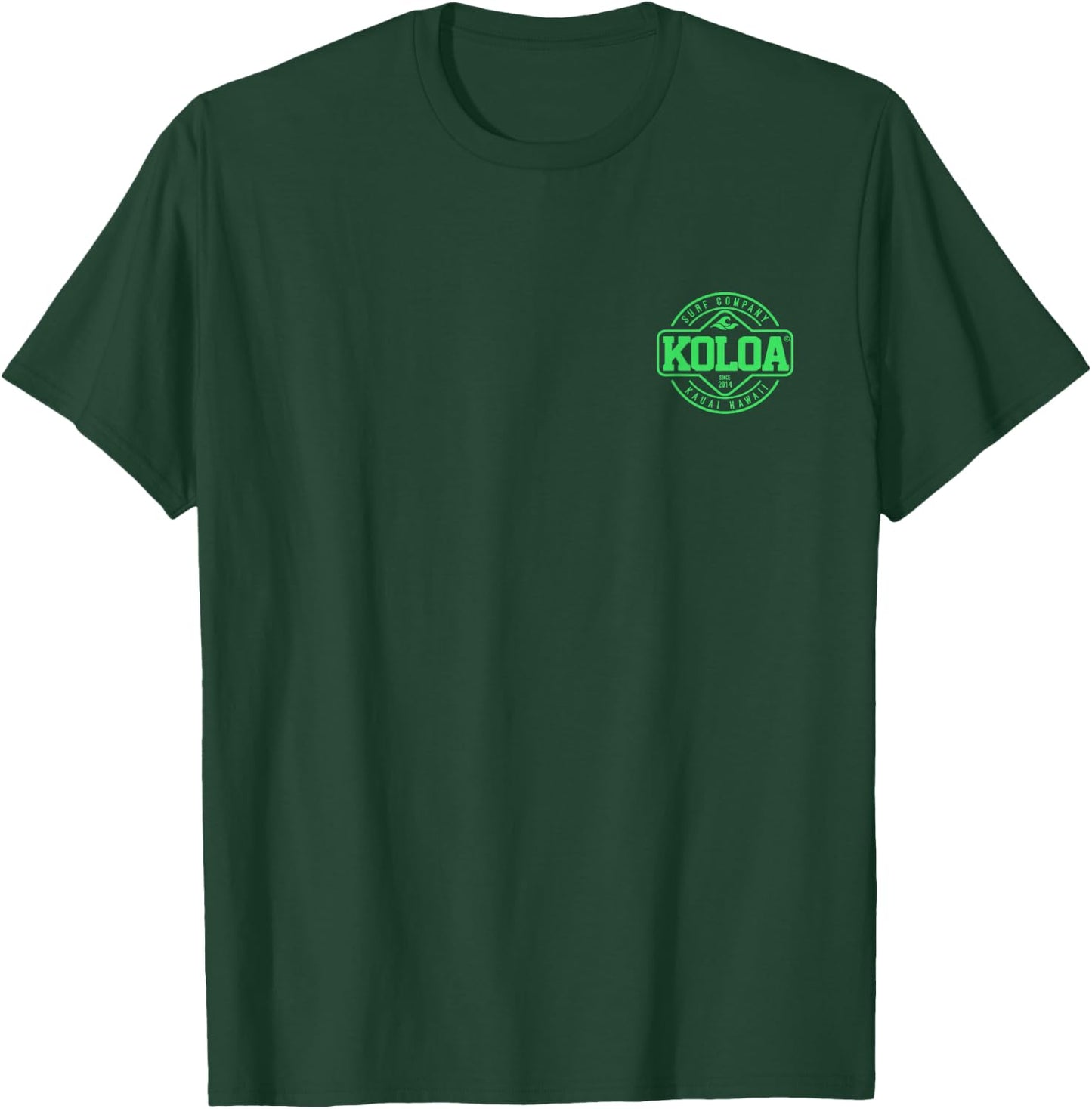 Koloa Surf Dawn Patrol Green Logo Surf Graphic T-Shirt - T-Shirt | Forest