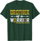 Brother Of A Warrior Childhood Cancer Awareness Ribbon T-Shirt - T-Shirt | Forest