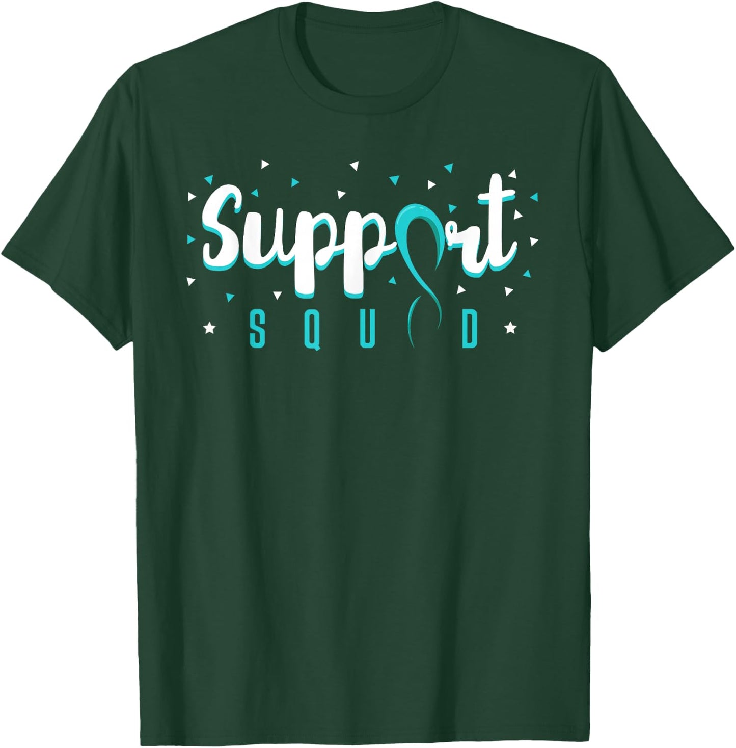 Support Squad Cervical Cancer Squamous Cell Carcinomas T-Shirt - T-Shirt | Forest