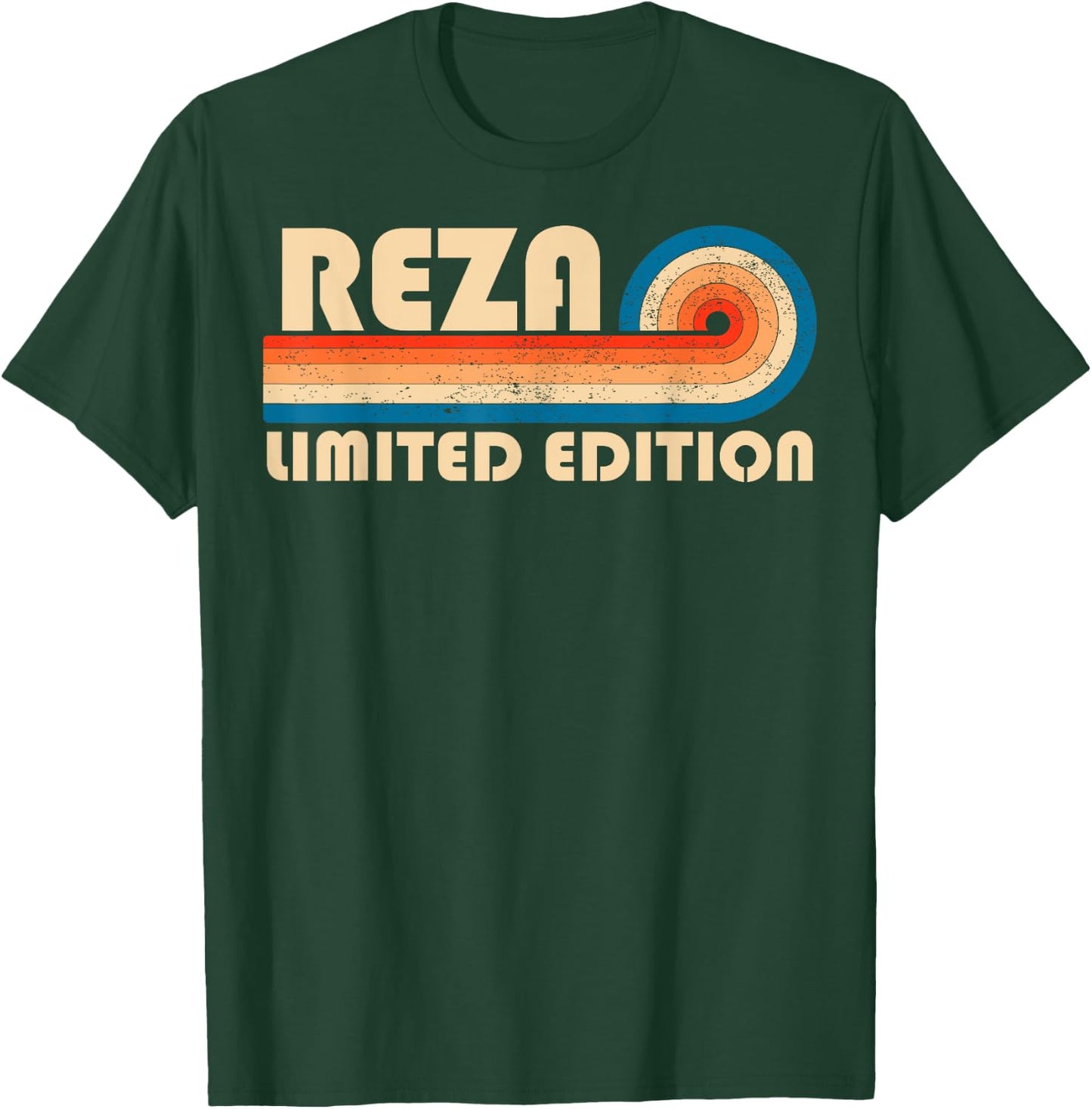 REZA Surname Retro Vintage 80s 90s Birthday Reunion T-Shirt - T-Shirt | Forest