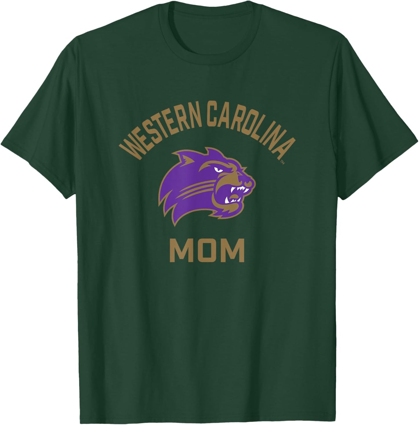 Western Carolina University Catamounts Arched Mom T-Shirt - T-Shirt | Forest