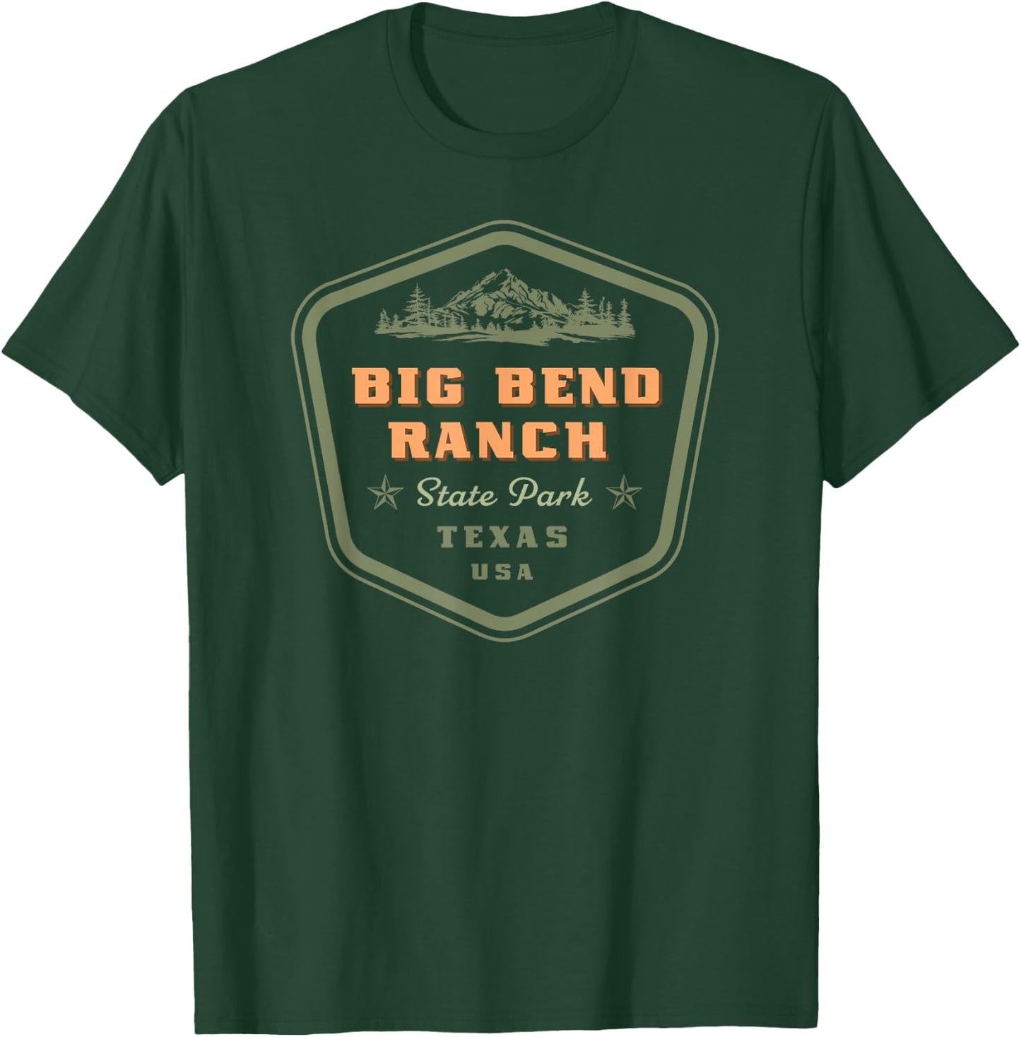 Big Bend Ranch State Park Texas Retro Vintage T-Shirt - T-Shirt | Forest