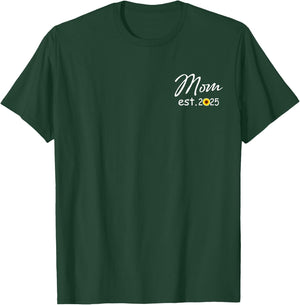 Mom est. 2025 Gift - expecting baby Mothers day T-Shirt - T-Shirt | Forest