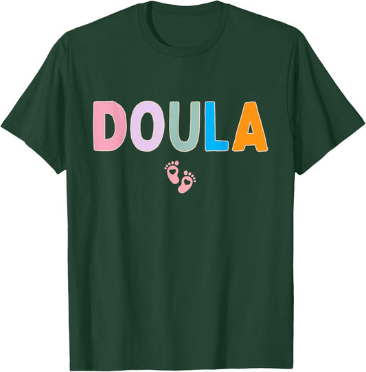 Doula Midwife Cute Trendy Birth Worker T-Shirt - T-Shirt | Forest