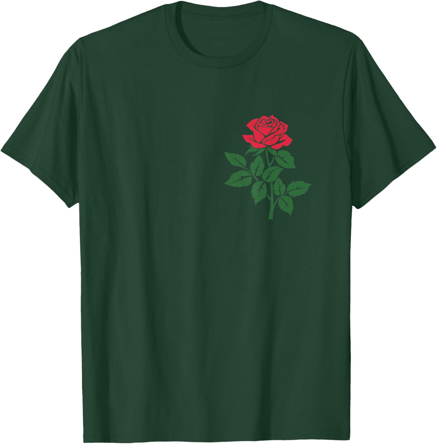 Rose Flower Floral Romantic Love Valentines Day Graphic T-Shirt - T-Shirt | Forest