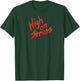 High on Stress Revenge Nerds Classic 80s Funny Vintage Retro Raglan Baseball T-Shirt - T-Shirt | Forest