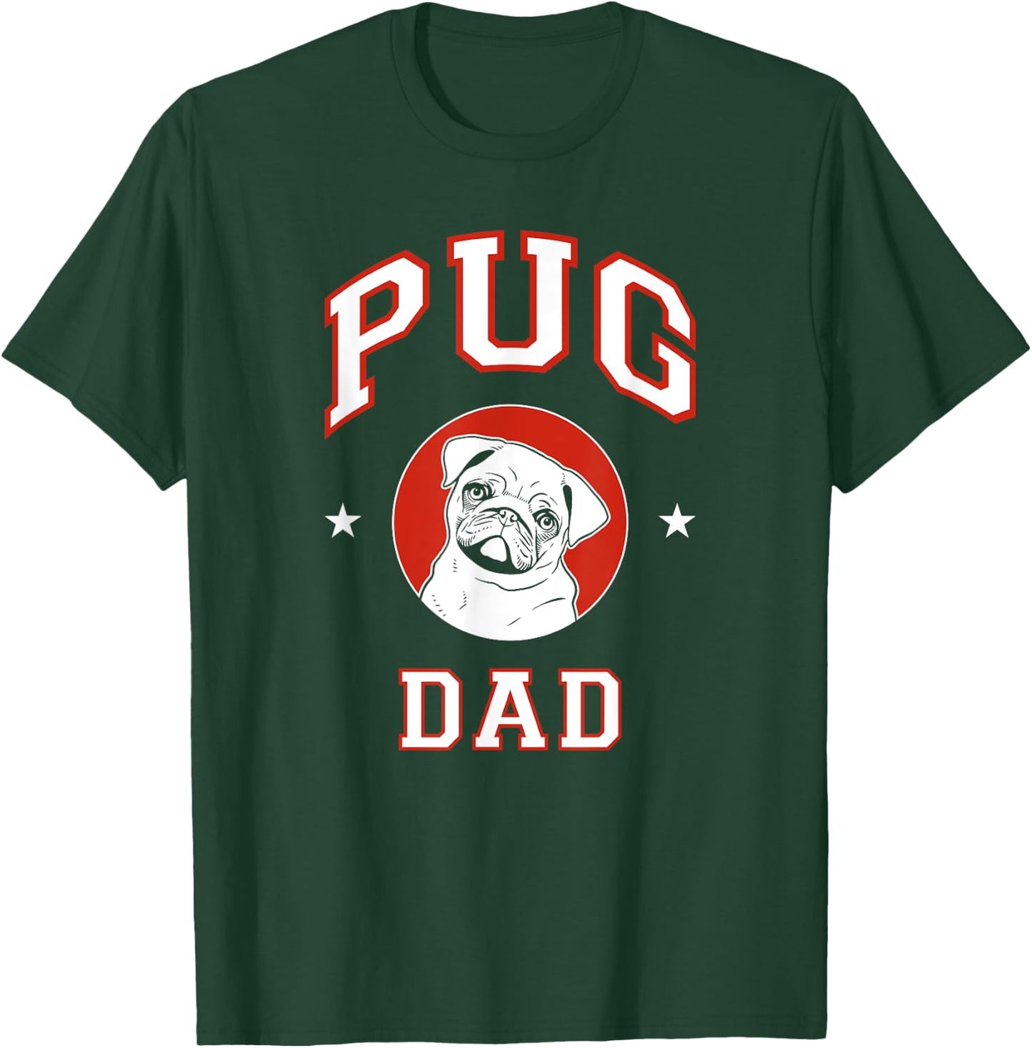 Pug Dad Dog Father T-Shirt - T-Shirt | Forest