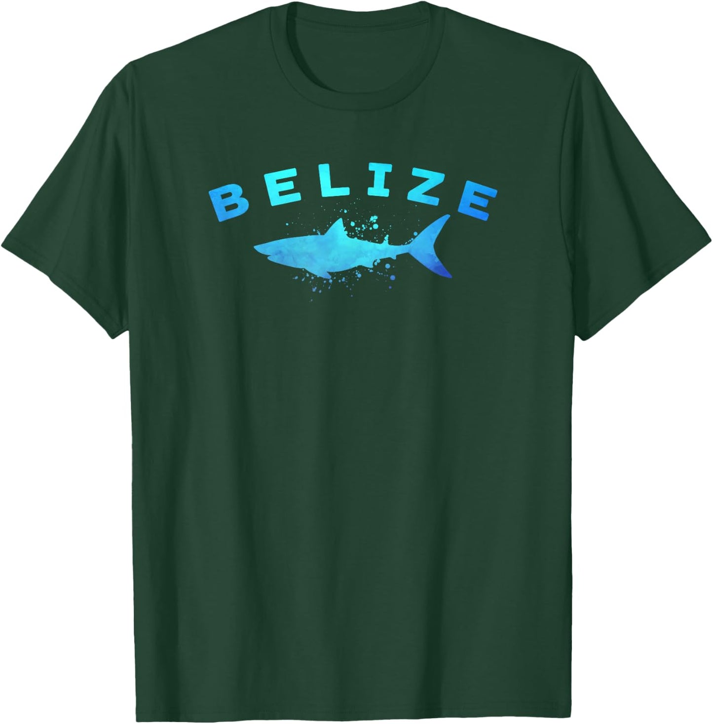 BELIZE Caribbean Beach Vacation Diving Trip Vintage Shark T-Shirt - T-Shirt | Forest