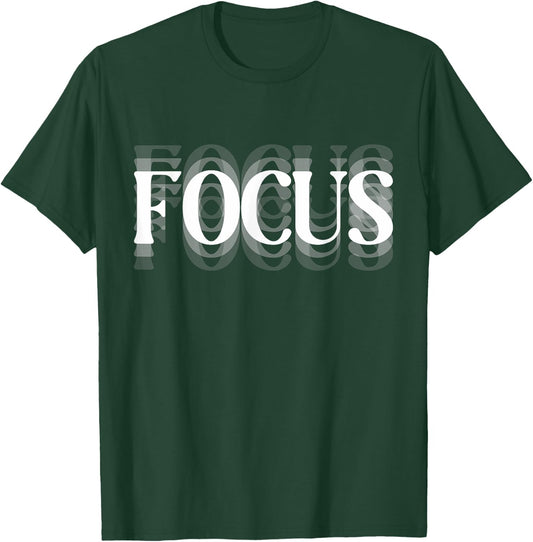 Focus Optical Illusion Trippy T-Shirt - T-Shirt | Forest