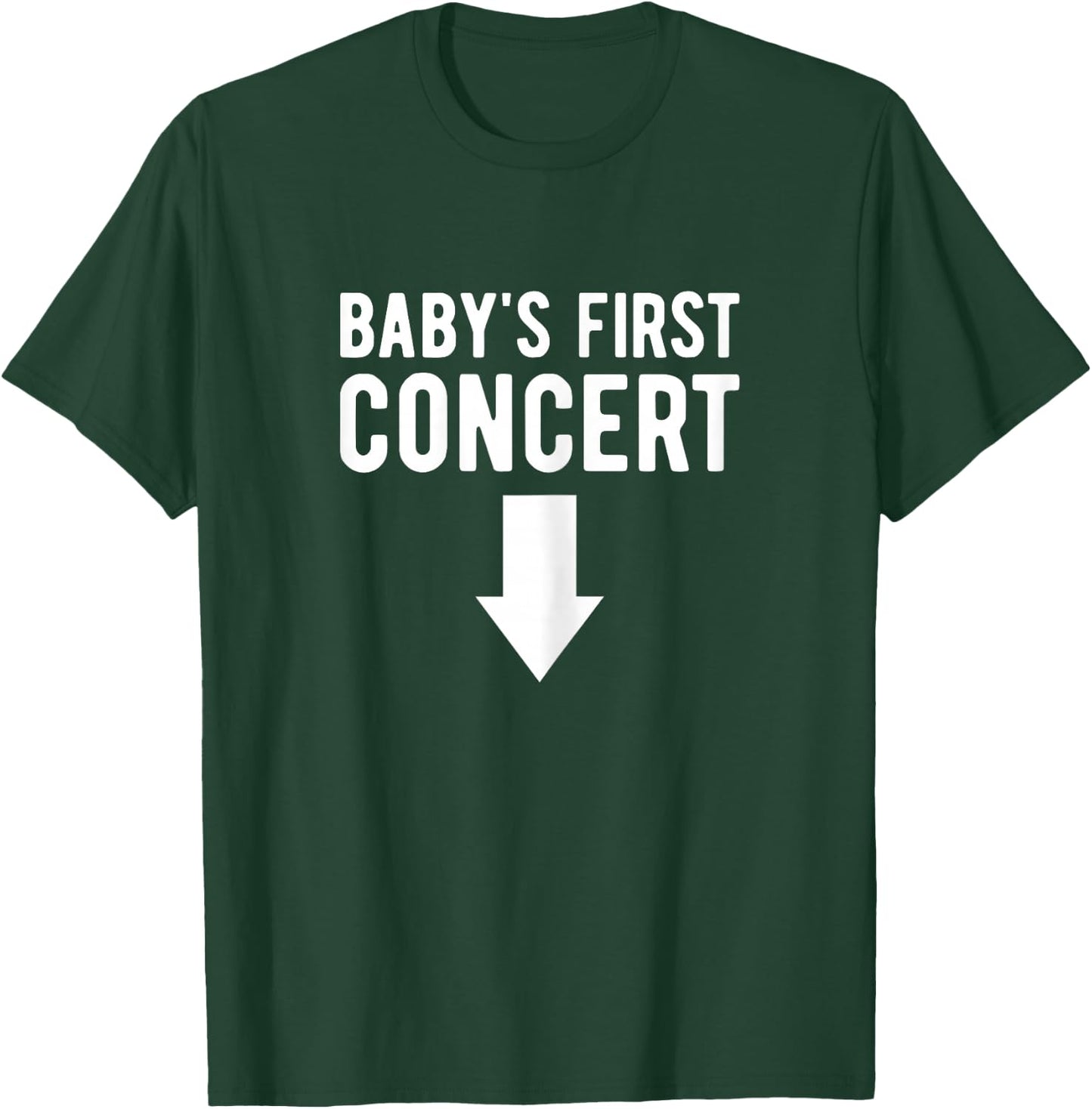 Baby's First Concert Mom To Be Music Concert Funny Pregnancy T-Shirt - T-Shirt | Forest