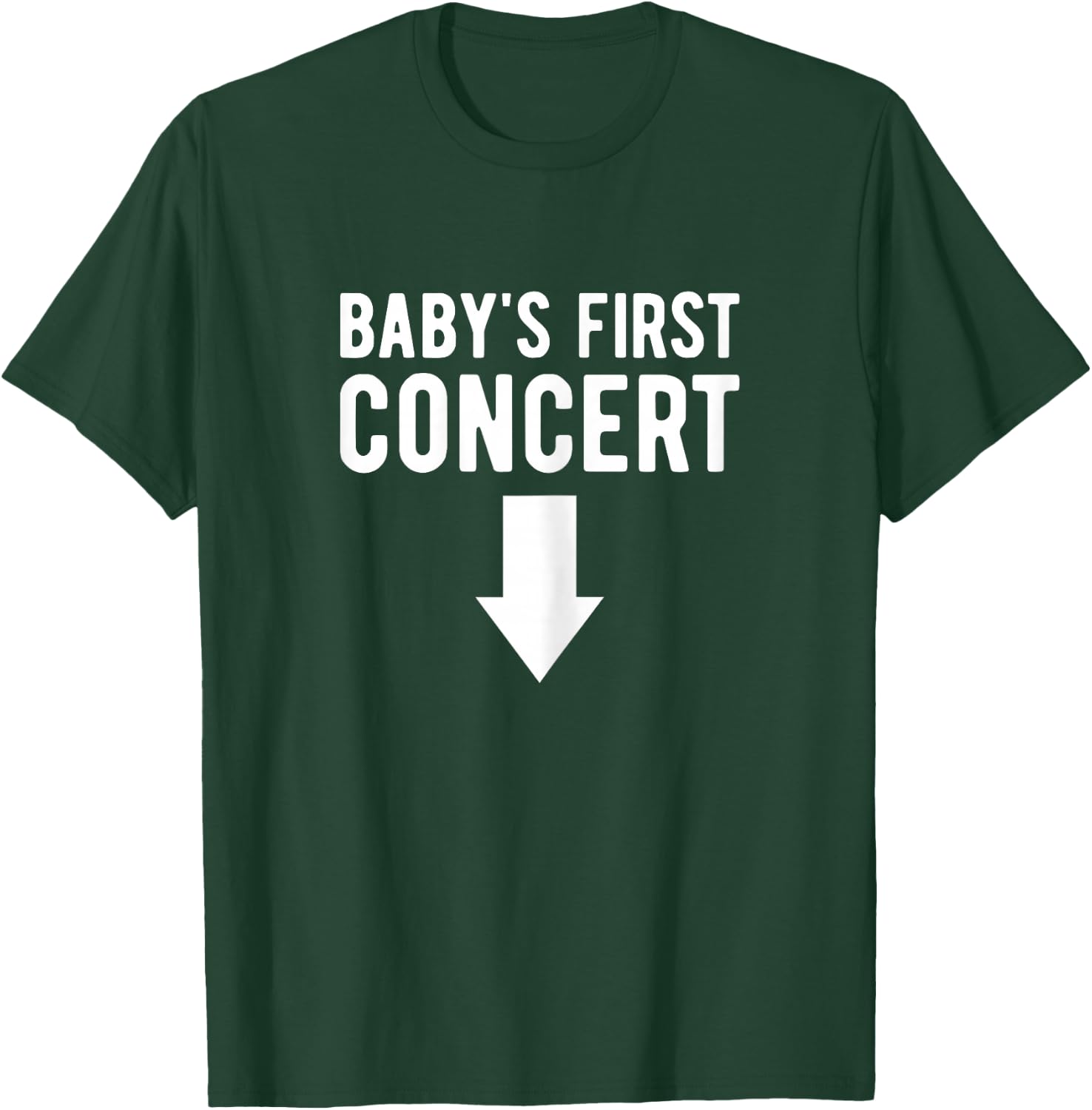 Baby's First Concert Mom To Be Music Concert Funny Pregnancy T-Shirt - T-Shirt | Forest
