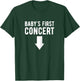 Baby's First Concert Mom To Be Music Concert Funny Pregnancy T-Shirt - T-Shirt | Forest