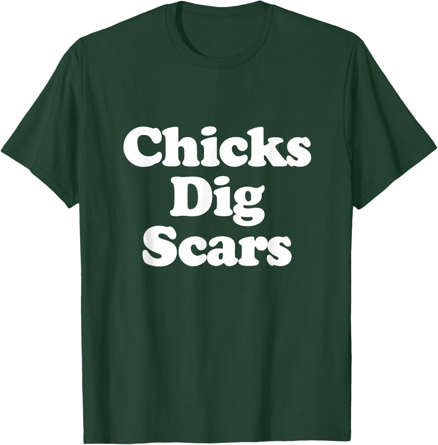 Chicks Dig Scars Congenital Heart Defect Heart Warrior T-Shirt - T-Shirt | Forest