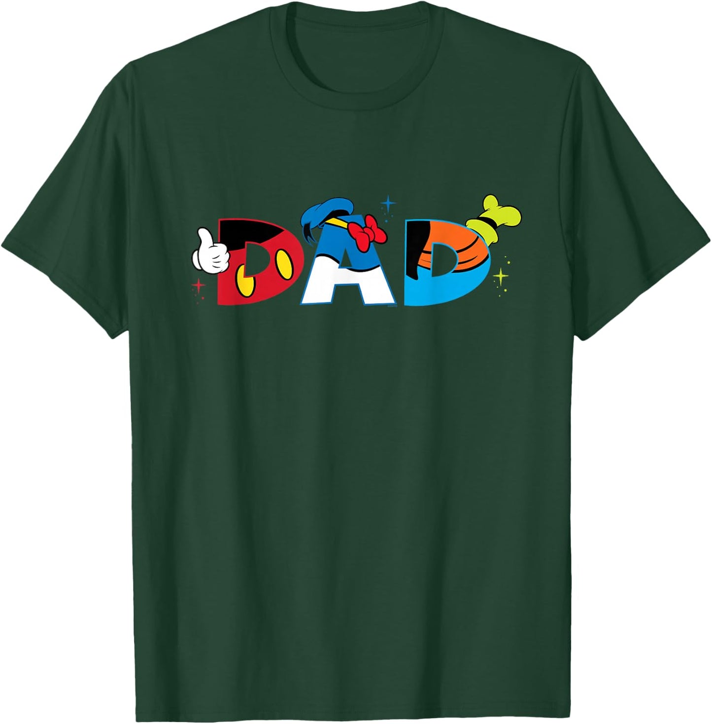 Disney Mickey Mouse and Friends Dad Father’s Day Birthday T-Shirt - T-Shirt | Forest