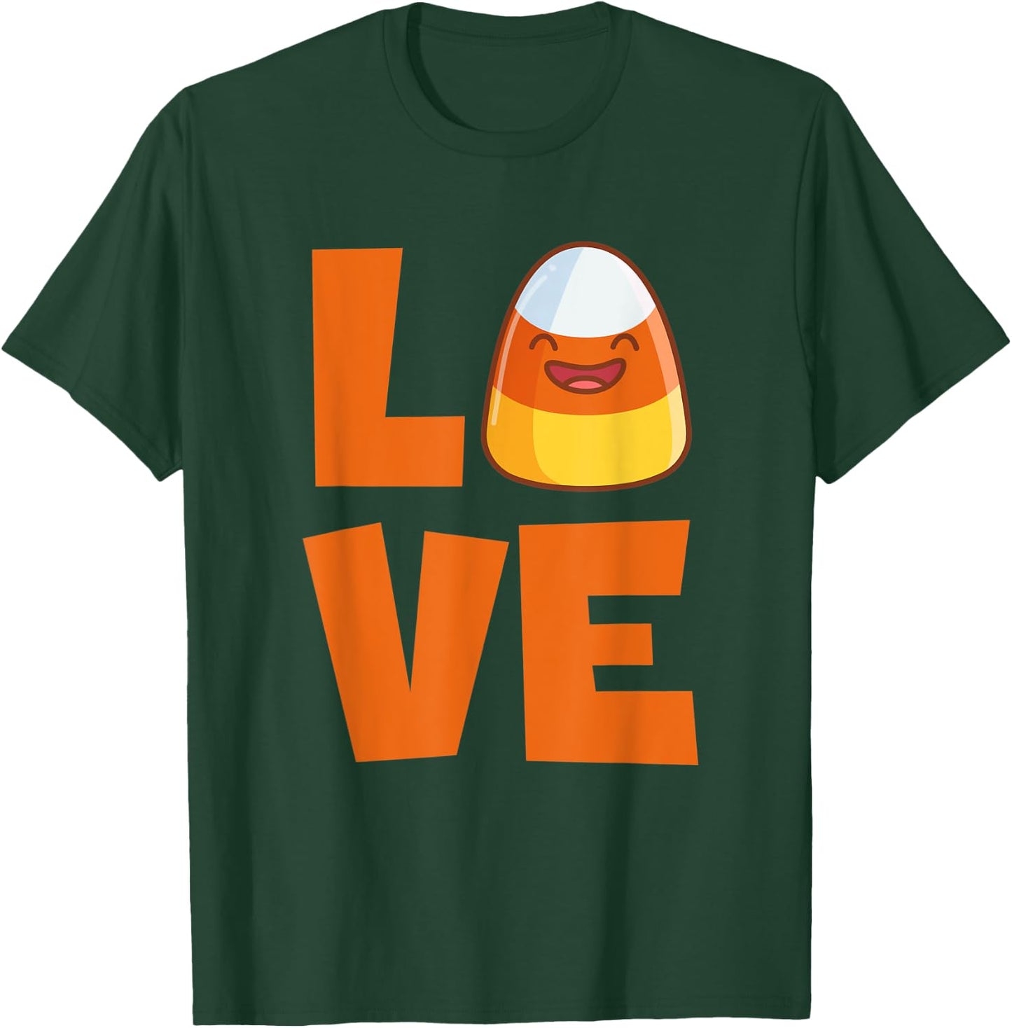 Love Candy Corn Cute Halloween Party Trick Or Treat T-Shirt - T-Shirt | Forest