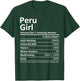 PERU GIRL IN INDIANA Funny City Home Roots USA Gift T-Shirt - T-Shirt | Forest
