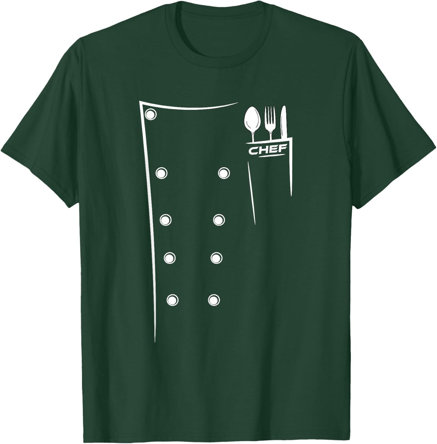 Kitchen Utensils Design Chef Culinary Outfit T-Shirt - T-Shirt | Forest