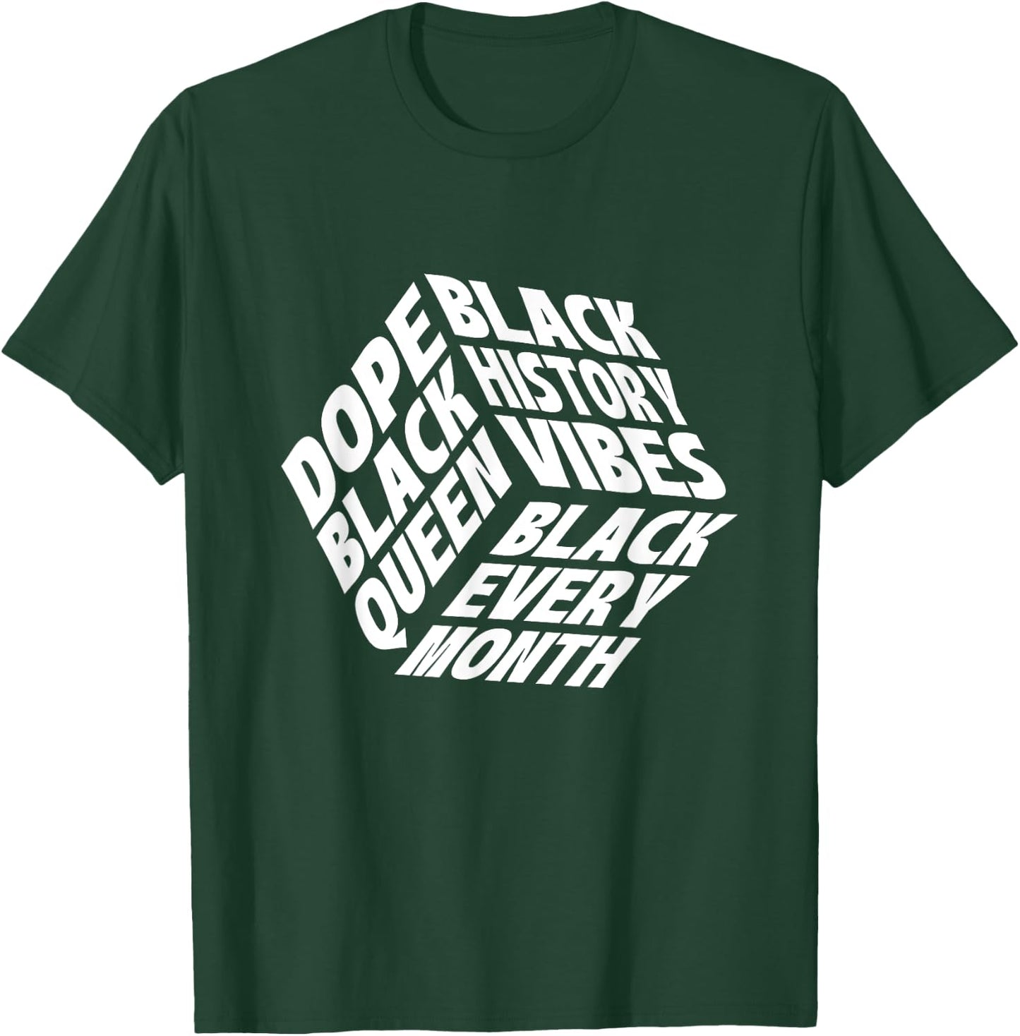 Dope Black Queen - MLK Day Black History African Roots T-Shirt - T-Shirt | Forest