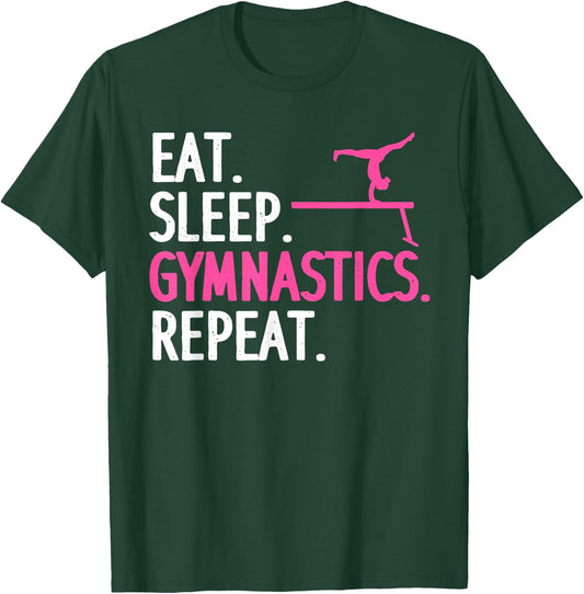 Funny Gymnastics Girls Gymnast Handstand Tumbling T-Shirt - T-Shirt | Forest