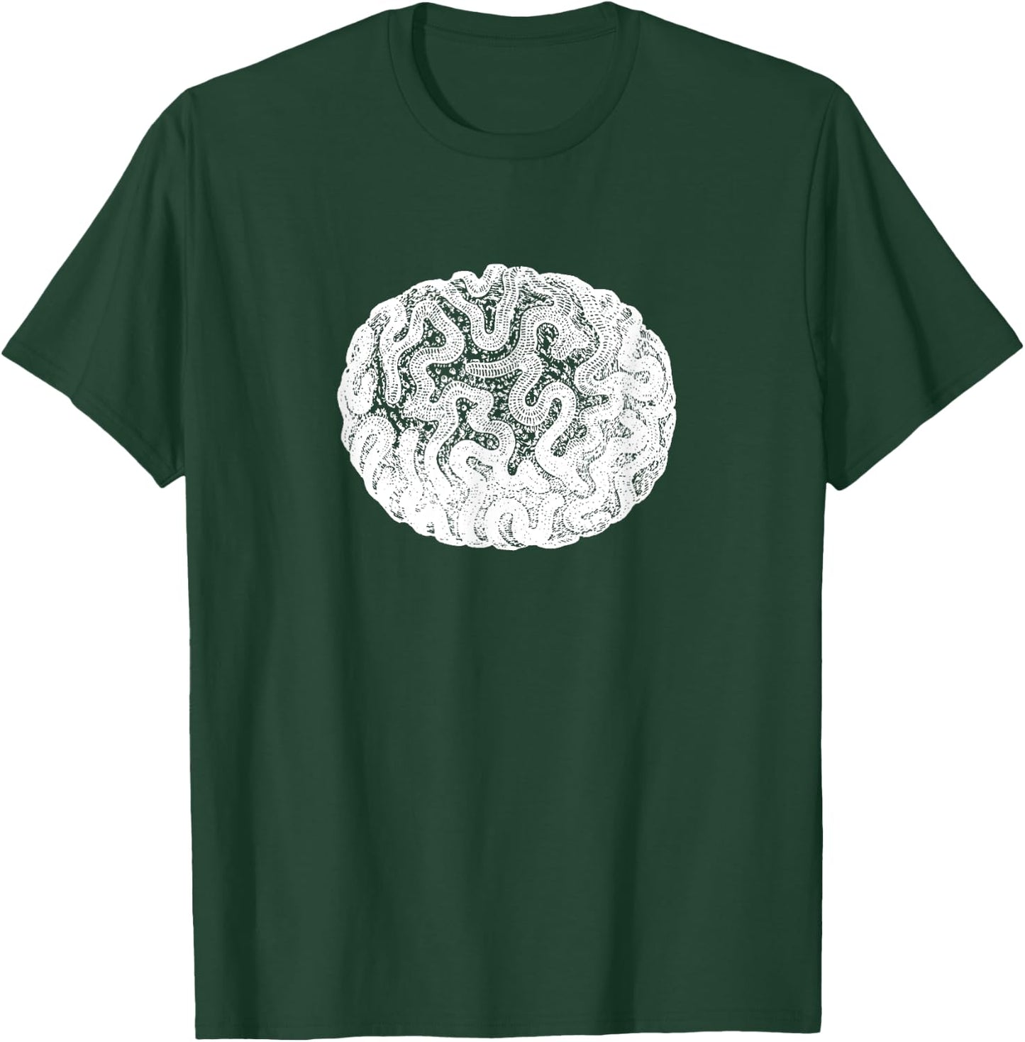Brain Coral Ocean Marine Benthic Coral Reef T-Shirt - T-Shirt | Forest