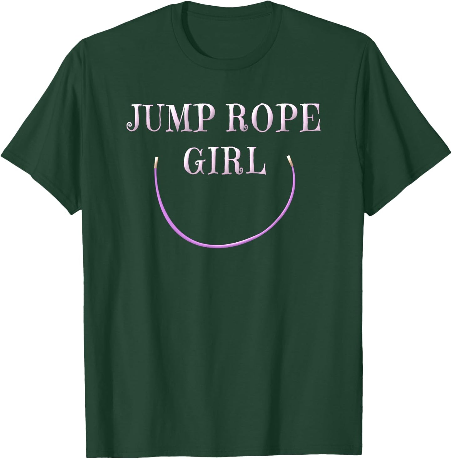 Jump Rope Shirt Girls Women Jump Roping Gym Shirt Gift T-Shirt - T-Shirt | Forest