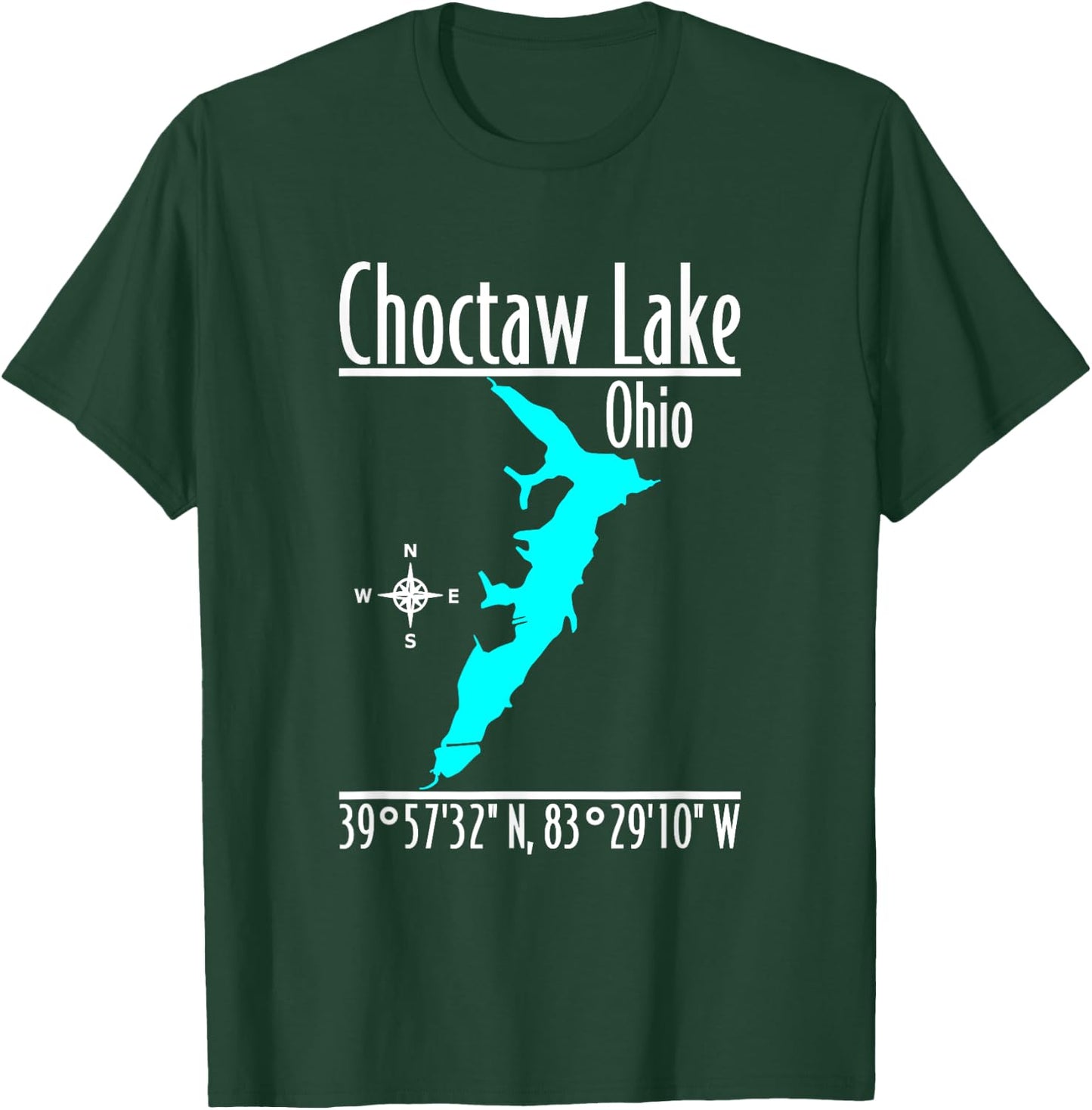 Modern Choctaw Lake - Ohio T-Shirt - T-Shirt | Forest