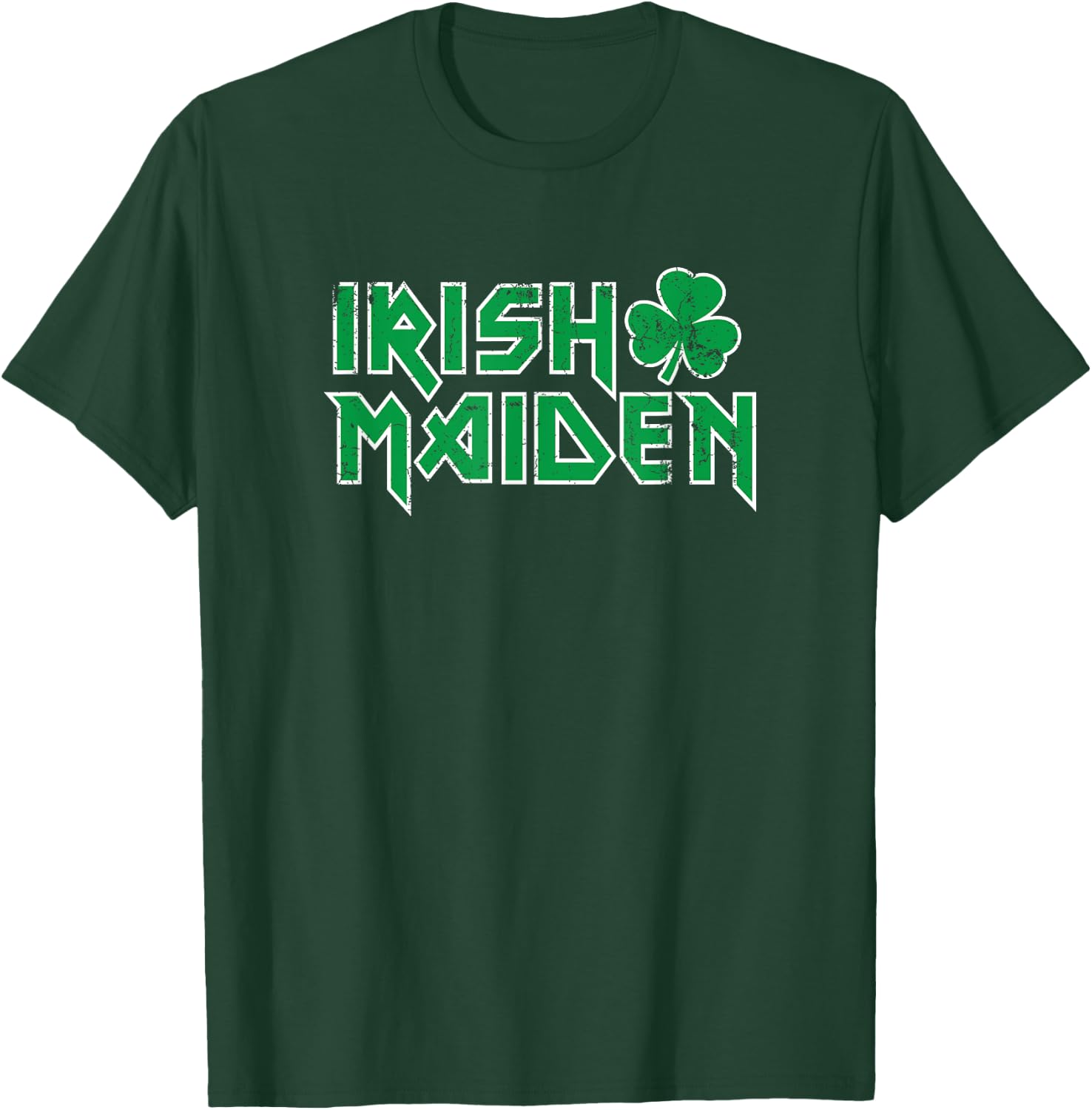 Irish Maiden, funny heavy rocker paddy maeve beer maid craic T-Shirt - T-Shirt | Forest