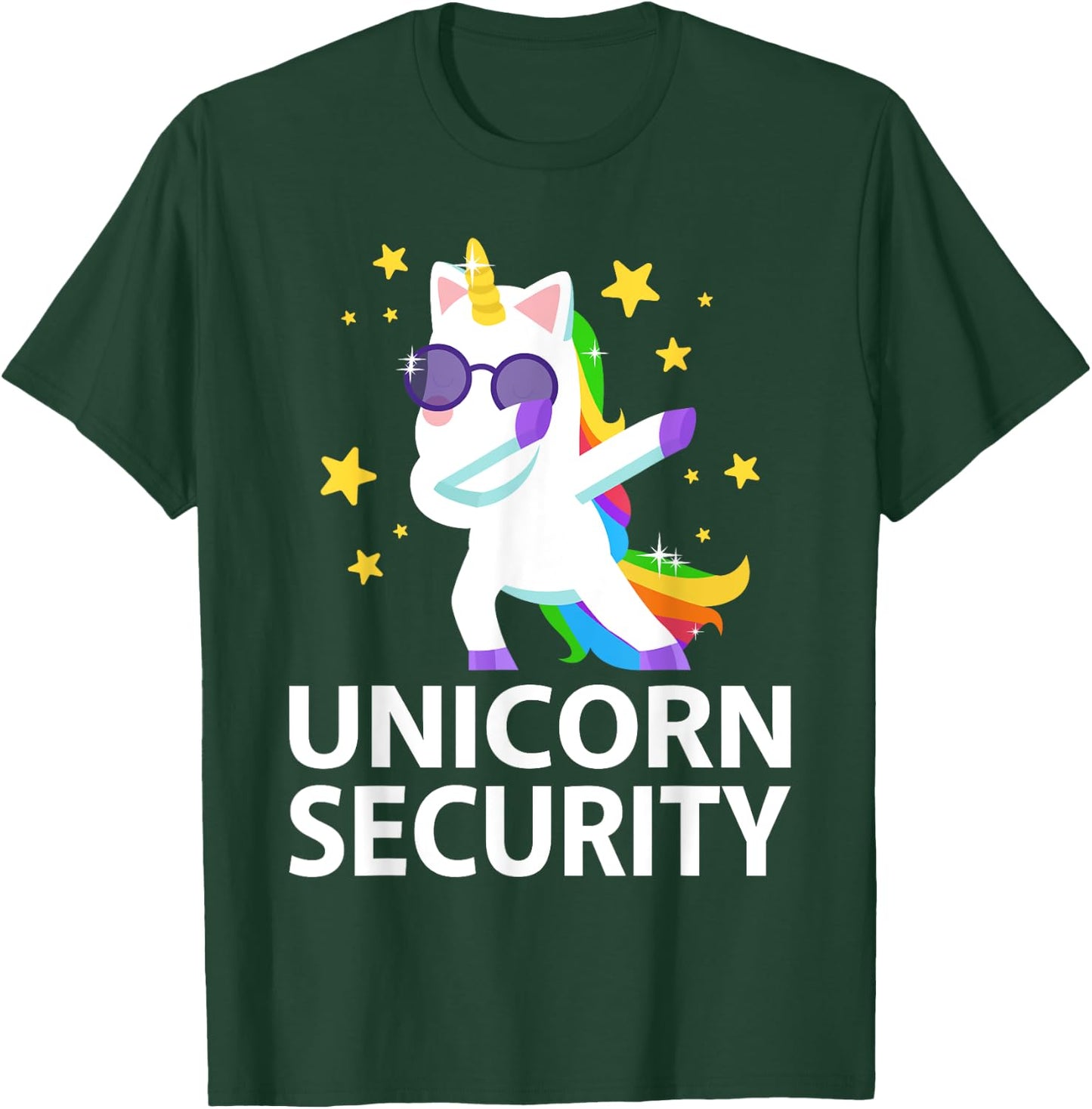 Unicorn Headband Adult Unicorn Onesie Unicorn Security T-Shirt - T-Shirt | Forest
