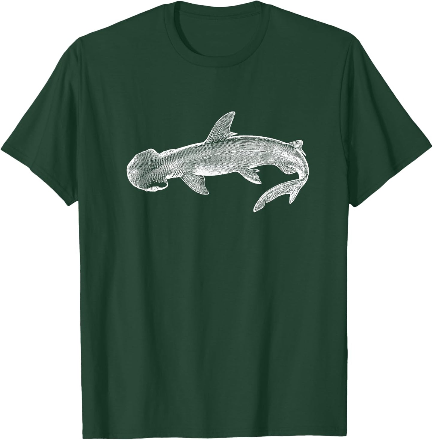 Bonnethead Shark Deep Sea Fishing Ocean Shark Fish T-Shirt - T-Shirt | Forest