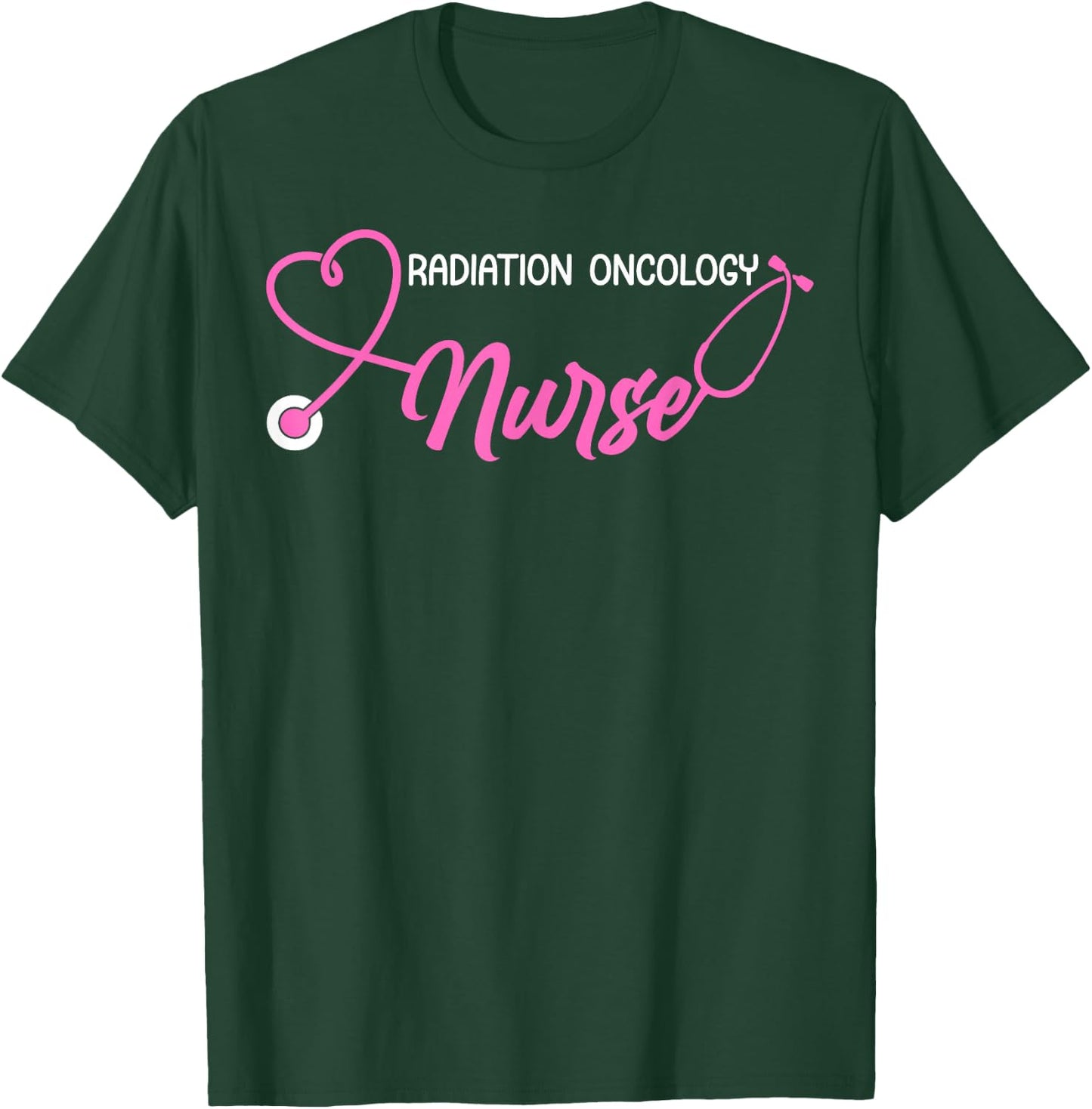 Radiation Oncology Nurse Appreciation - Adults Nurse Themed - Black, Small - Short Sleeve T-Shirt - T-Shirt | Forest