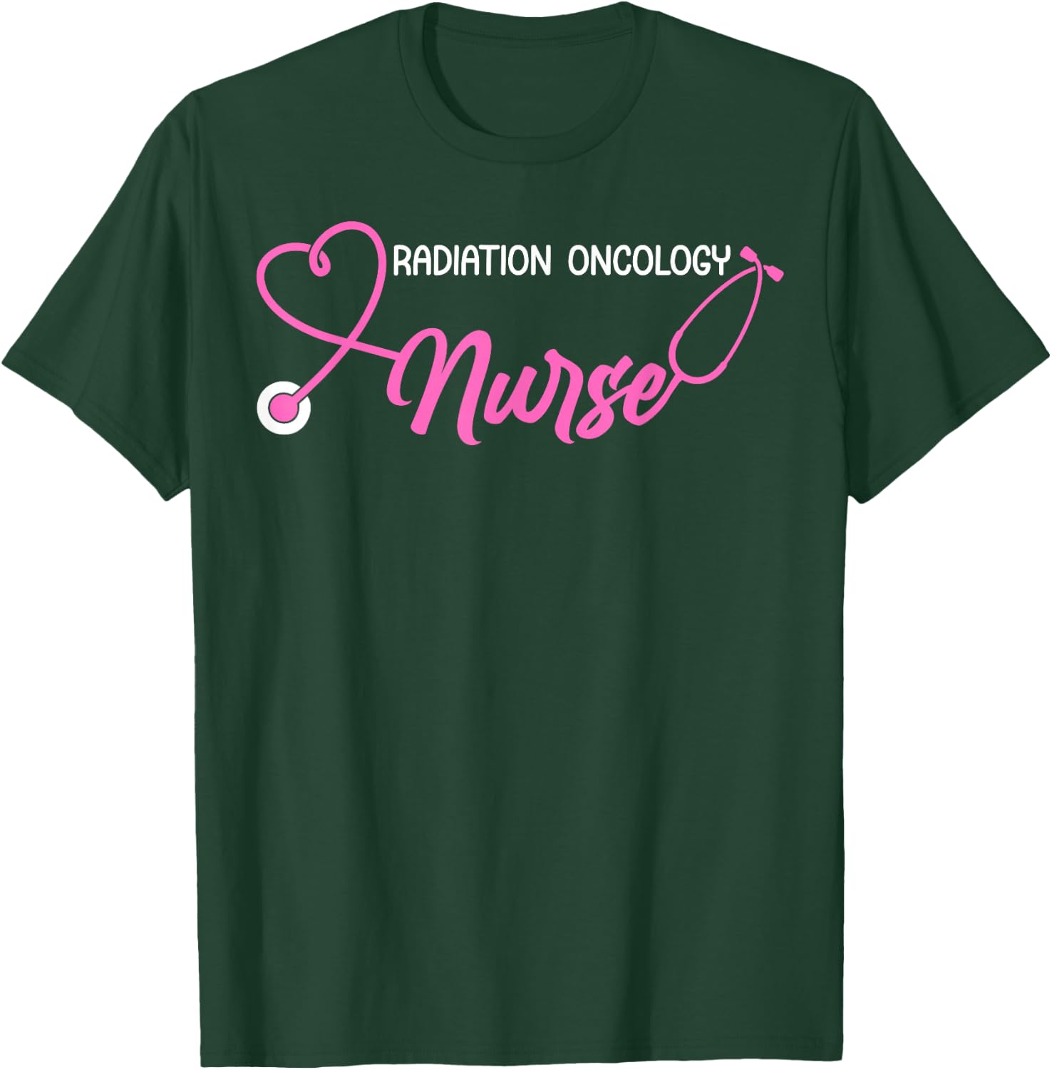 Radiation Oncology Nurse Appreciation - Adults Nurse Themed - Black, Small - Short Sleeve T-Shirt - T-Shirt | Forest