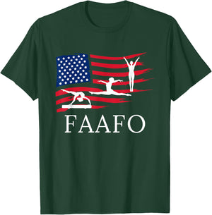 FAAFO Funny American Gymnast Shirt T-Shirt - T-Shirt | Forest