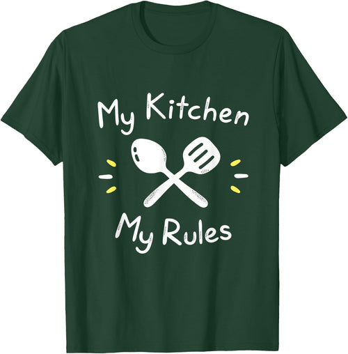 My Kitchen Rules Funny Gift Cooking Mom & Chef Dad